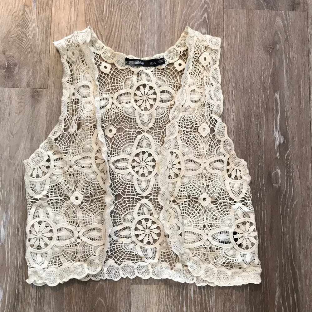 Size XS lace vest